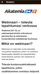 Mobile Screenshot of akatemia.fi