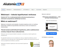 Tablet Screenshot of akatemia.fi